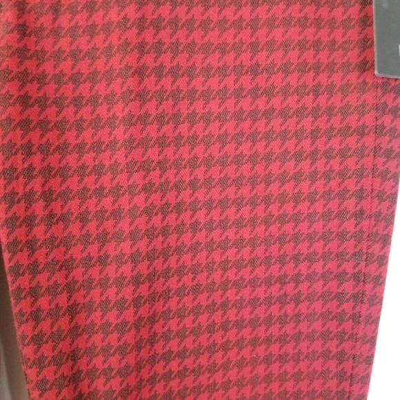 NWT Hudson Barbara High Waist Super Skinny Ankle Jeans Oxblood Houndstooth 27 - Picture 12 of 14